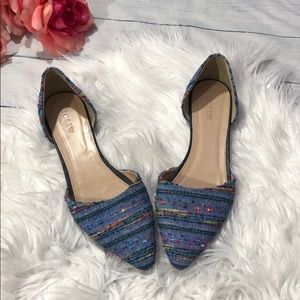 J. Crew D'Orsay Aztec Vibrant Flats - runs small